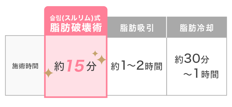 スルリム注射（脂肪破壊術）のイメージ図01