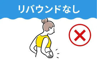 リバウンドなし