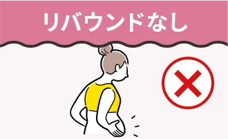 リバウンドなし