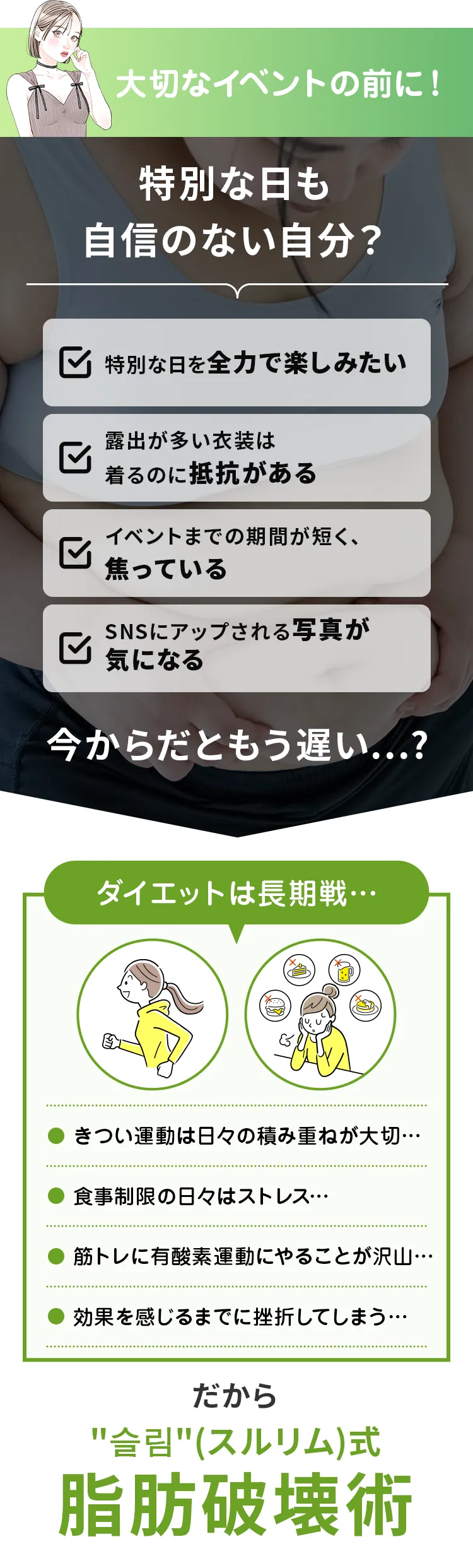 スリムで引き締まった二の腕に！